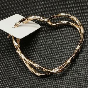 Heart Gold Hoop Earrings